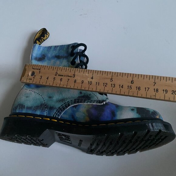 NWT Dr. Martens 1460 Pascal Blue Tie Dye Leather Women's Boots Size 6 27242 - Picture 14 of 16
